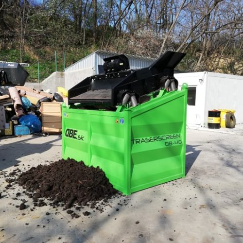 Cribadora de sustrato y compost. Modelo DB 40