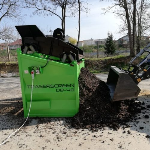 Cribadora de sustrato y compost. Modelo DB 40