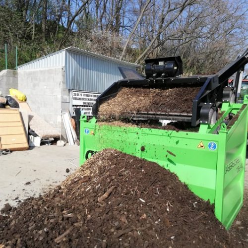 Cribadora de sustrato y compost. Modelo DB 40