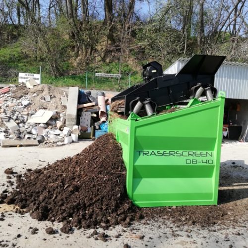 Cribadora de sustrato y compost. Modelo DB 40