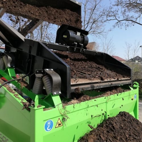 Cribadora de sustrato y compost. Modelo DB 40