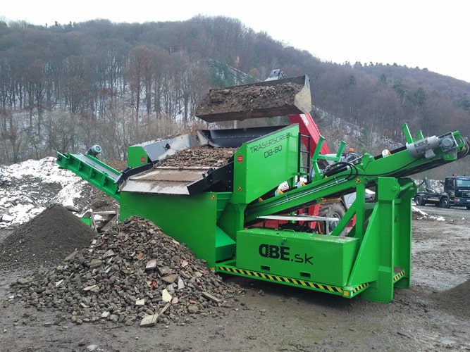 Cribadora Semimóvil Traserscreen DB-80 - Cribadoras