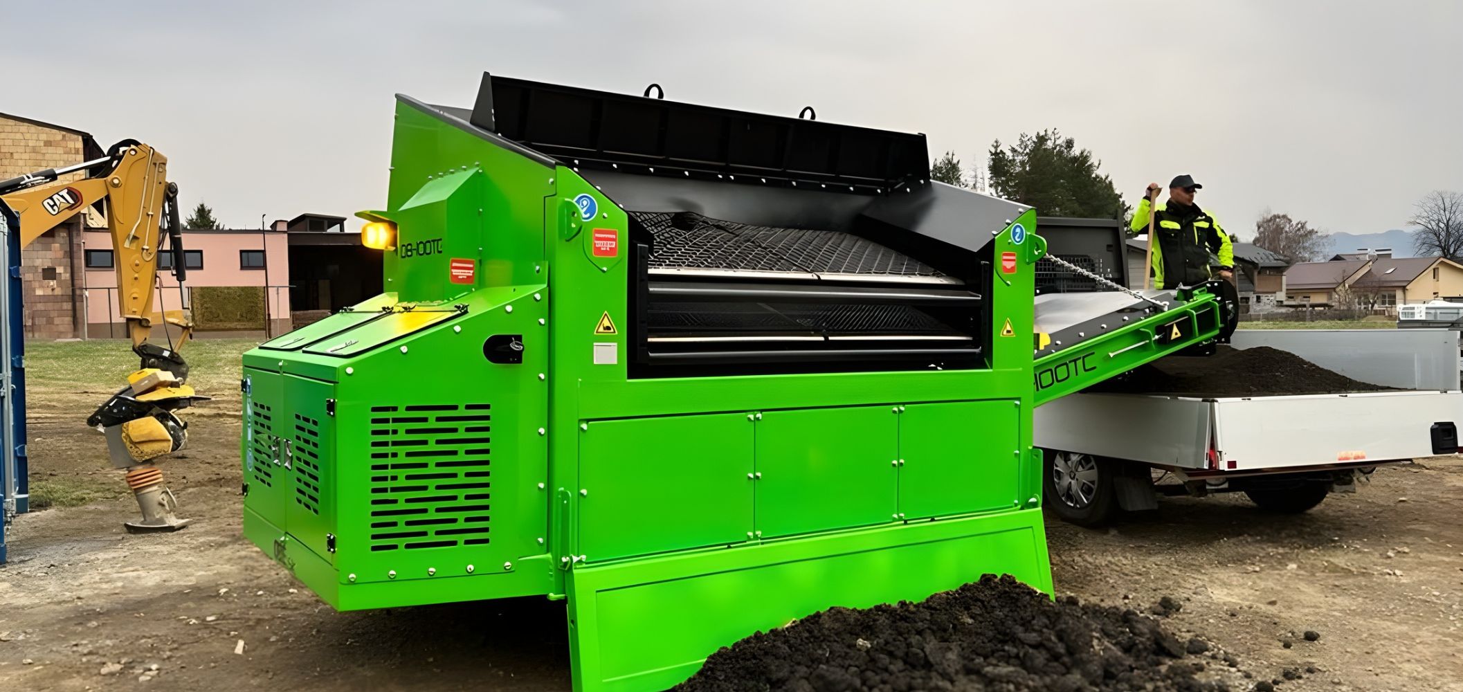 cribadora-orugas-db-100TC-chatarra-metales